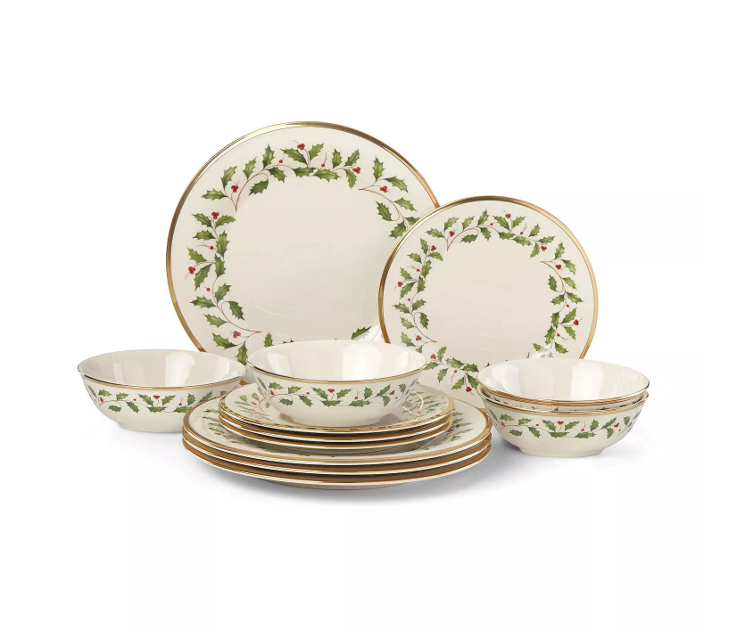 Lenox Holiday 12-Piece Plate & Bowl Set